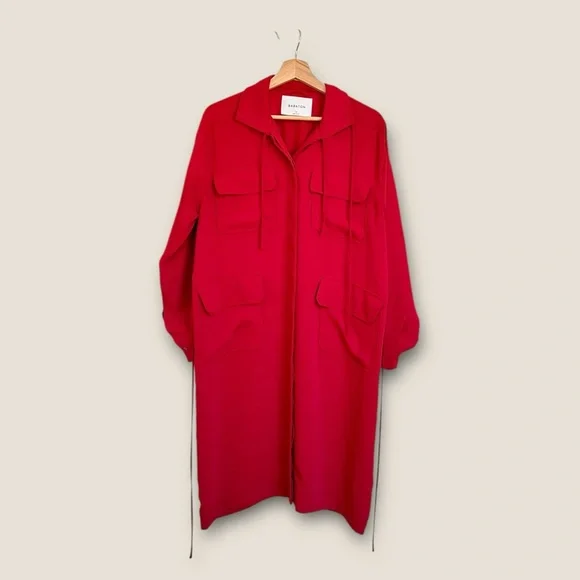 Aritzia Babaton Howitt Red Dress Cargo Jacket - Picture 3 of 7